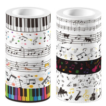 Sweet Musical Note Theme Handbook Background DIY Washi Tape Sticker Scrapbooking Material Paper Texture Stationery