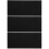3Pièces Plaques Acryliques Noires Pour Artisanat 10