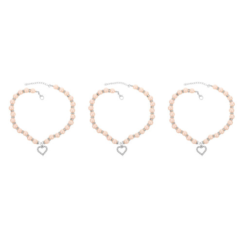 3Pièces Bijou Pour Animal En Perles Pour 1