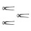3Pièces Pince Talon Fer Noir Réparation Chaussure 9