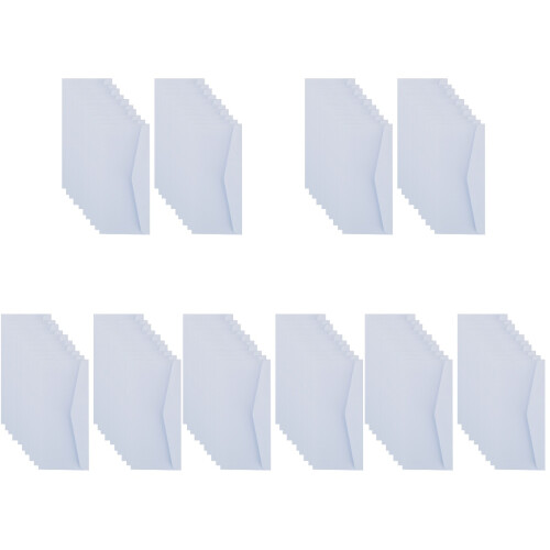 100Pièces Enveloppes Blancs Résistantes Pour Documents Et Cash 1