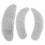 5Sets Comfortable Grey Fake Beard Mustache for Men DIY Cosplay Use 2