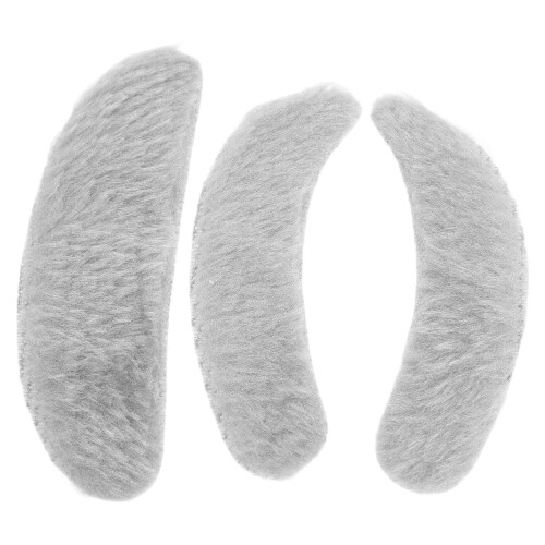 5Sets Comfortable Grey Fake Beard Mustache for Men DIY Cosplay Use 1