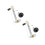 2Pièces D'huile Argentée 12V Compatible Auto 4