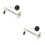 2Pièces D'huile Argentée 12V Compatible Auto 6