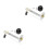 2Pièces D'huile Argentée 12V Compatible Auto 7