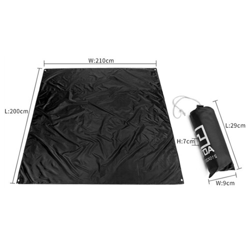 2Pièces Plaid Extérieur Noir Pour Voyage 1