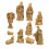 40Pièces Figurines De Résine Khaki Décor Maison Noël 2