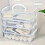 Extra Large 4-Tier Stackable Storage Box with Lid Clear Plastic Organizer Toy Building Block Storage Box 5