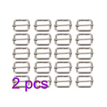40Pcs Silver Slider Strap Adjusters Metal Buckle for Collars Belts