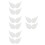 48Pièces Accessoires Blancs Tissu Pendentifs DIY 7