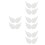 48Pièces Accessoires Blancs Tissu Pendentifs DIY 9