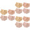 12Pièces Culottes Coton Accessoires Confortables Colorés 6