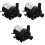 3Pièces Rehausseur Silencieuse Noire Durable 3