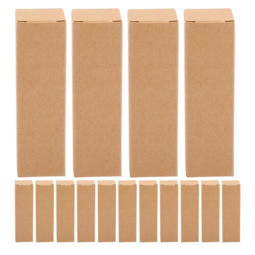 100Pcs Light Brown Kraft Lip Balm Packaging Boxes for Lipstick Storage