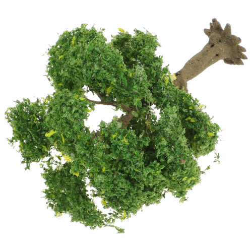 2Pcs Unique Design Miniature Wire Trees Green PVC Home Decor