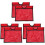 6Pièces Manchons Cônes De Rouge Pe PVC Multifonctionnels 4