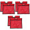 6Pièces Manchons Cônes De Rouge Pe PVC Multifonctionnels 5