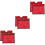 6Pièces Manchons Cônes De Rouge Pe PVC Multifonctionnels 7