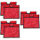 6Pièces Manchons Cônes De Rouge Pe PVC Multifonctionnels 9