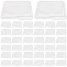 80Pcs Transparent Empty Makeup Palette Plastic Cosmetic Tray for DIY