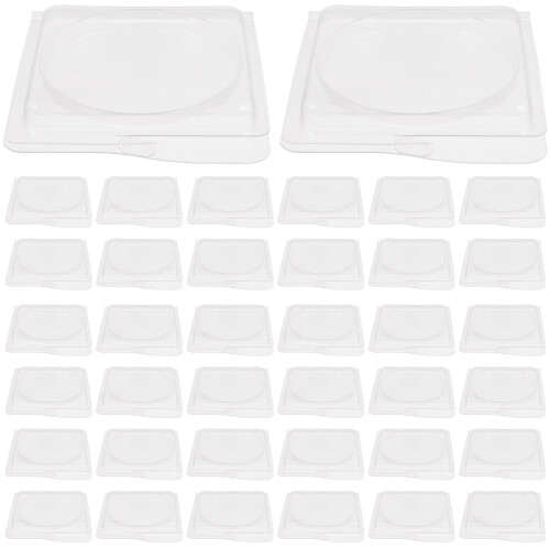 80Pcs Transparent Empty Makeup Palette Plastic Cosmetic Tray for DIY