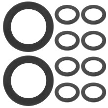 40Pcs Black Nbr Gasket Sealing Washers for Daily Use Shower Gas Hose