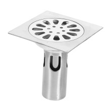 3Pcs Durable Stainless Steel Floor Drain Strainer Hair Stopper Silver
