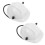 6Pcs Tiny White Adjustable Hard Hats for Pets Dollhouse Decor 1