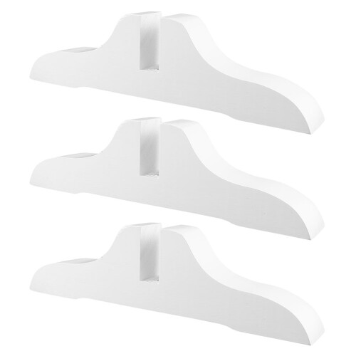 6Pièces Base Solide Pour Pieds De Cloison Pliable En Bois