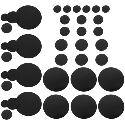 80Pièces Base Ronde En Noir Pour Mini Modèles 1