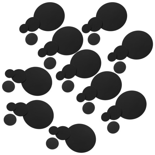 80Pièces Base Ronde En Noir Pour Mini Modèles 2