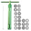 3Ensembles Kit Extrudeur Argile Vert 20 Disques Outil Sculpture 11