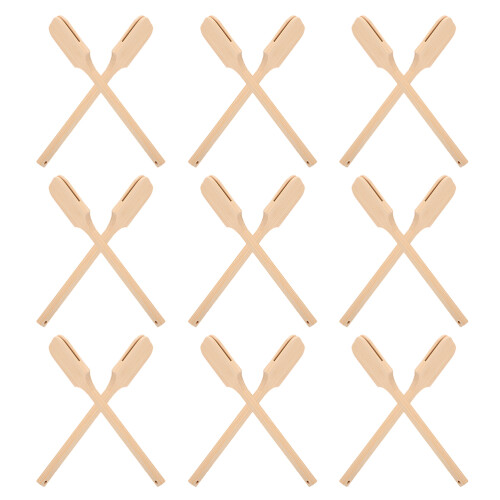 100Pièces Bâtons Bambou Kaki Pour Éventail À Usage Décoratif
