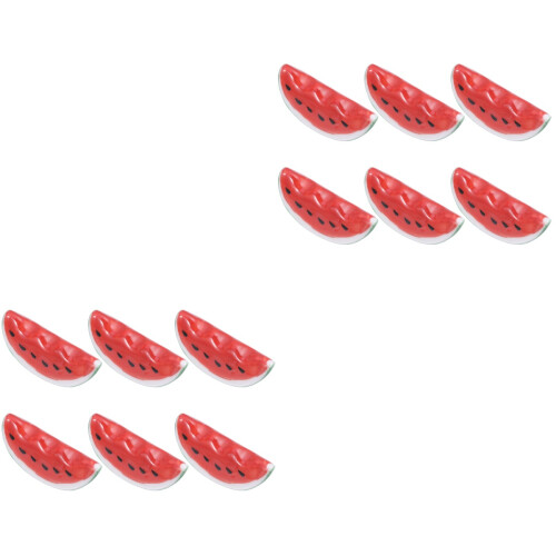 12Pièces Porte-Baguettes Céramique Forme Pastèque Rouge Design Unique 2