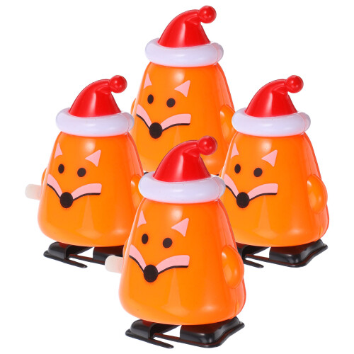 20Pièces Figurines À Remontage Noël Orange Pour Bureau
