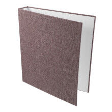 2Pcs Grey Fabric Notebook Binder Cover A5 3 Ring for Office Use