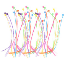 180Pièces Extensions Clip Tresses Arc-En- Filles Accessoires Fête