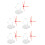 5Ensembles Support Figurines Plastique Rouge, Base Stable Pour Modèles 6