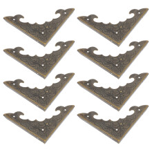 32Pcs Decorative Metal Corner Brackets Light Brown for Wood Boxes