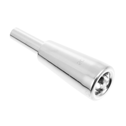 2Pcs Silvering Trumpet Mouthpiece Easy Install Accessory for Beginners
