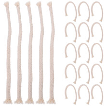 50Pcs White Cotton Lamp Wicks for Alcohol Kerosene Oil Lamps DIY Use