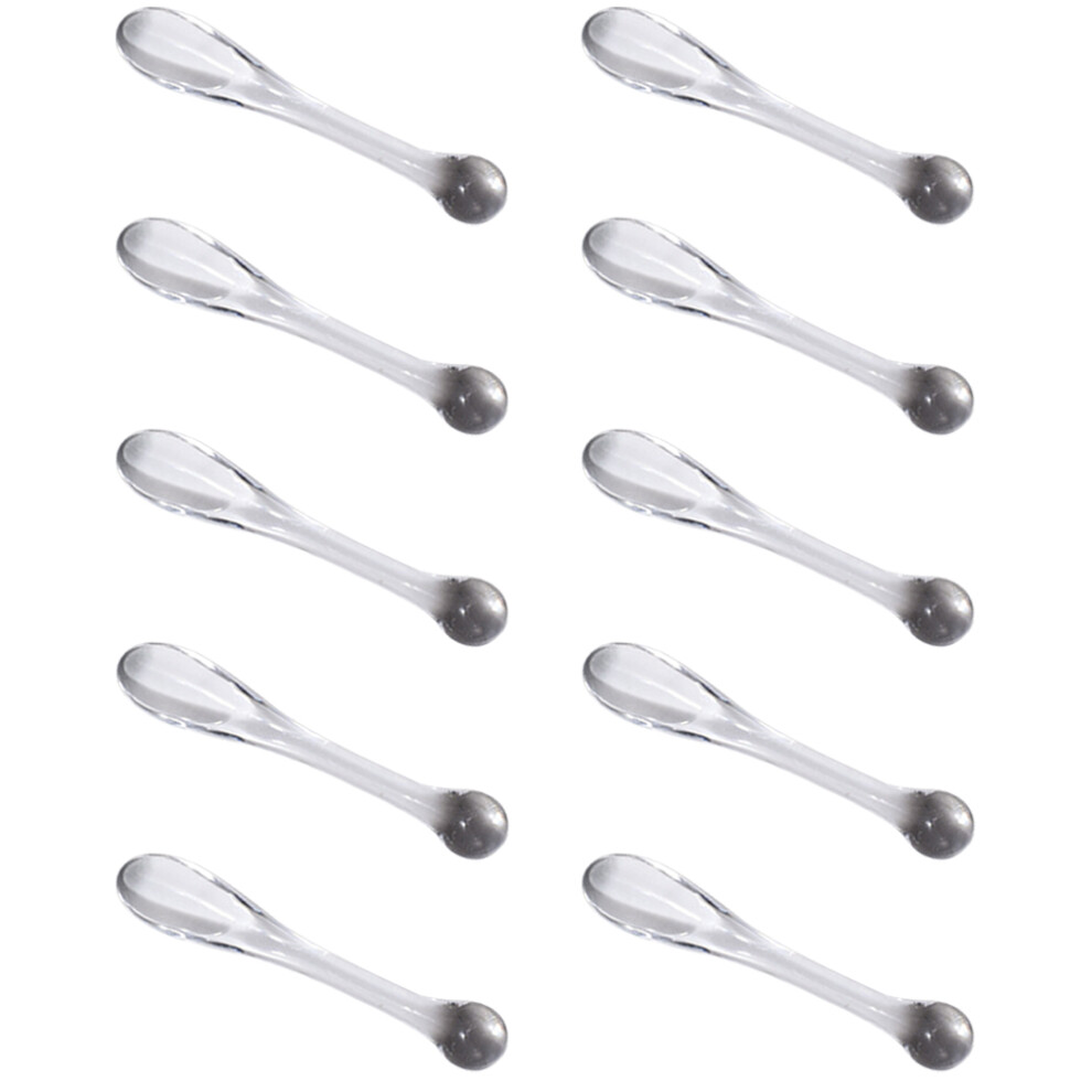Vaguelly 40Pcs Mini Makeup Scoops Transparent Abs Spatulas For Lotion And Masks
