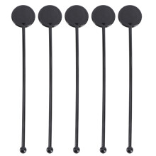 200Pcs Black Beverage Rods Swizzle Sticks for Mixing Drinks