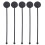 200Pcs Black Beverage Rods Swizzle Sticks for Mixing Drinks 1