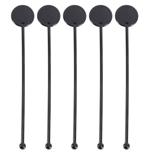 200Pcs Black Beverage Rods Swizzle Sticks for Mixing Drinks