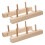 10Pcs Khaki Wooden Thread Rack Organizer for Sewing and Knitting Tools 1