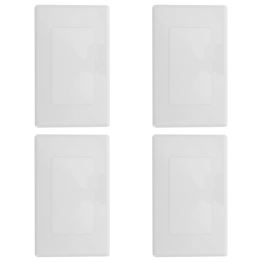 8Pcs White Plastic Socket Blanking Plates Electrical Box Cover Plates 3653341206470