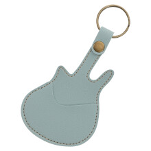4Pcs Sky-Blue Guitar Pick Organizer Portable Keyring Case