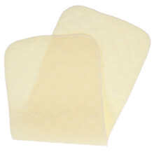 50Pcs Reusable Cotton Baby Diaper Liners Light Yellow Soft Absorbent
